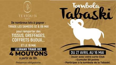 Tombola Spéciale Tabaski du 27 avril au 16 mai